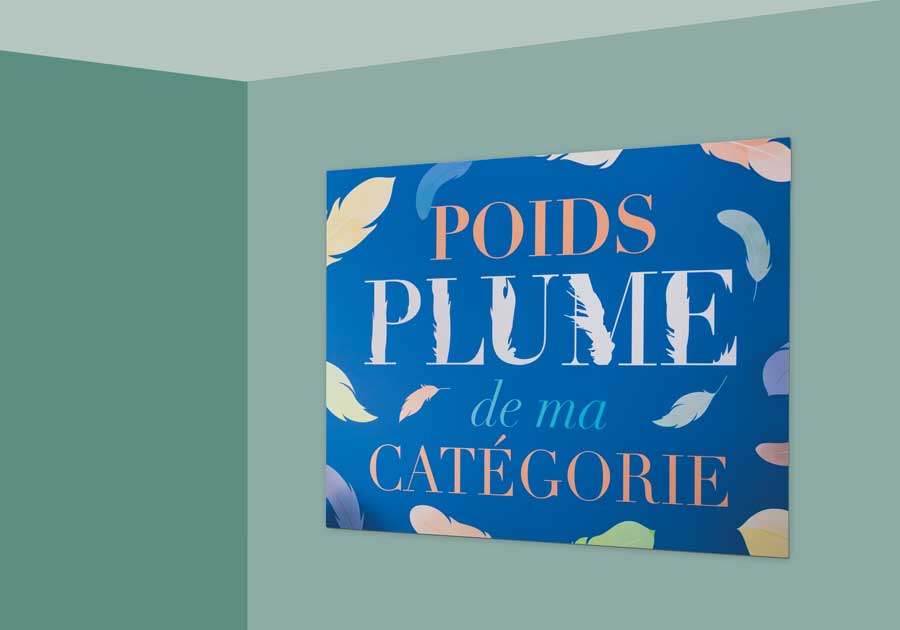 Panneau signaletique interieure panneau carton plume