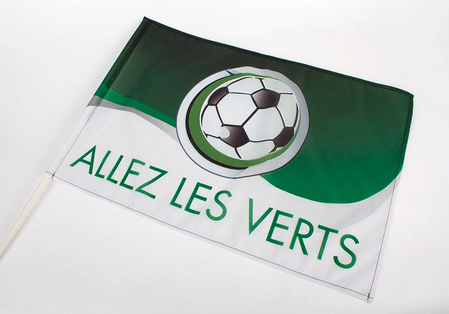 Drapeau de supporter impression en paysage