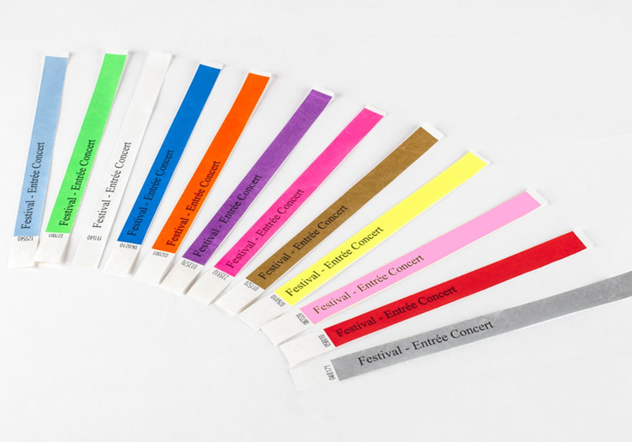 Bracelet de contrôle papier