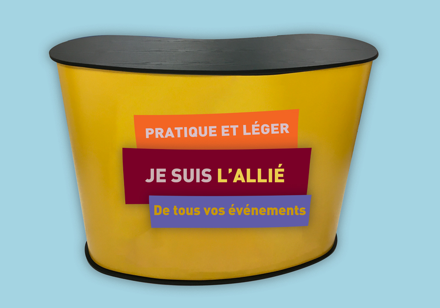 Comptoir PVC plateau noir