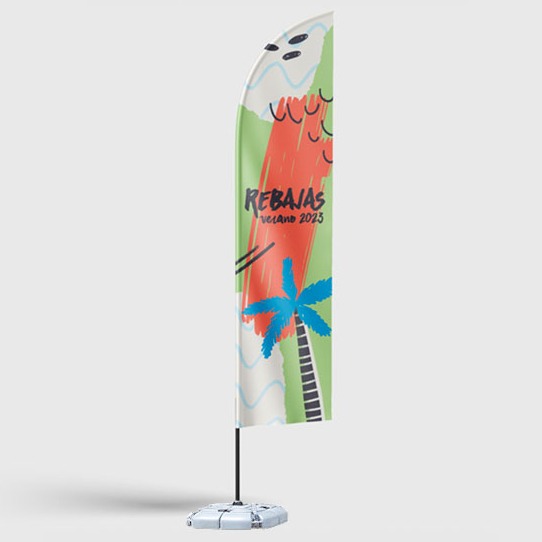 Drapeau beach flag plume