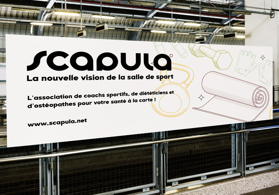Panneau pour enseigne scapula