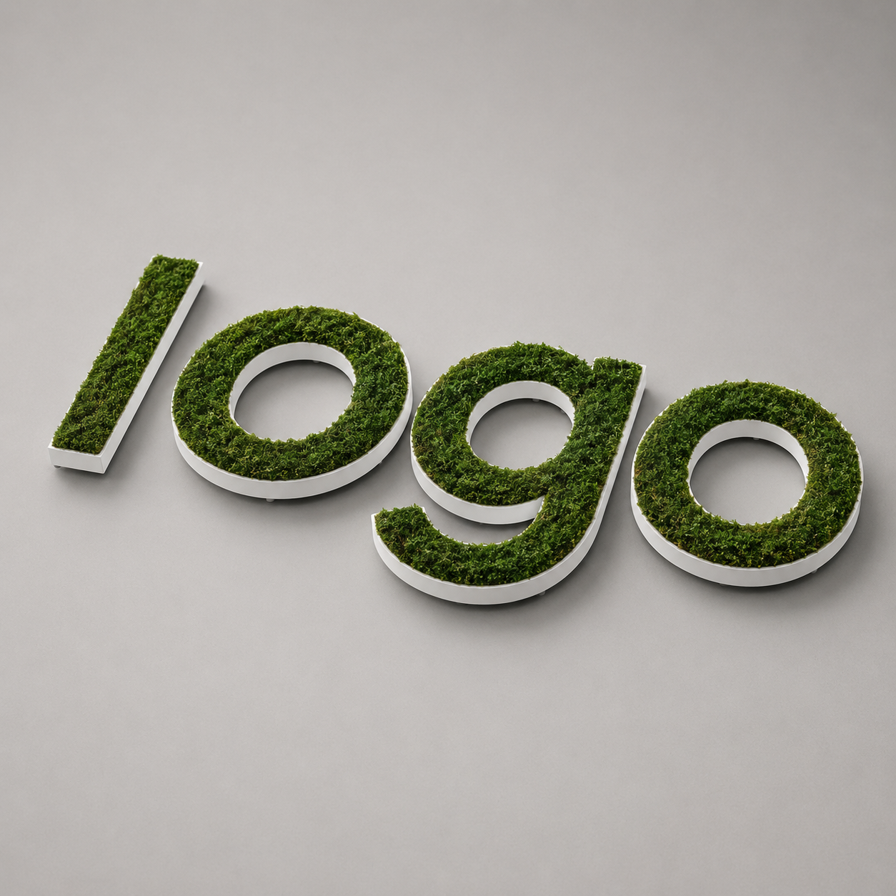 Lettre et logo bois avec vegetal naturel 18mm